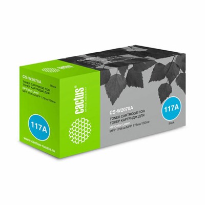Картридж лазерный CACTUS (CSP-W2070A) для HP Color Laser 150a/178nw/179fnw, черный, ресурс 700 страниц 363845