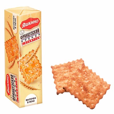 Печенье-крекер ЯШКИНО "Французский", с кокосовой стружкой и кунжутом, 185 г, МГ219 620965