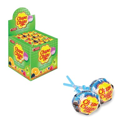 Карамель CHUPA CHUPS (Чупа-Чупс) фруктовая с соком + кола, 12 г, 61888 620485