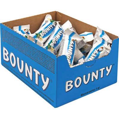 Батончики мини BOUNTY "Minis" с мякотью кокоса в шоколаде, 1 кг, 56727 622254
