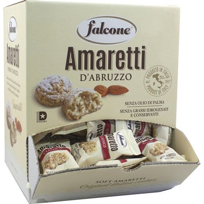 Печенье миндальное "Amaretti", ИТАЛИЯ, 100 штук по 10 г в коробке Office-box 1 кг, FALCONE, MC-00014395 622261