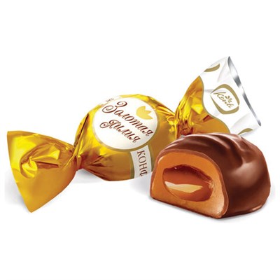 Конфеты шоколадные ЗОЛОТАЯ ЛИЛИЯ на основе тоффи, со сгущенным молоком, 1000 г, пакет, 16511 622556