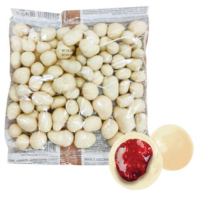 Конфеты ФРУКТОВИЧИ "Клубника Николаевна" драже в белой глазури, 500 г, ОС955 622650