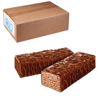 Вафли ЯШКИНО "Глазированные с орешками" с начинкой из какао и дробленого фундука, гофрокороб 4 кг, ЯВ217 620954