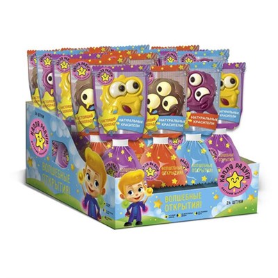 Шоколад фигурный МОК-МОК "Шокомонстрики", на палочке с печеньем, 24 г, шоу-бокс, 2466 622766