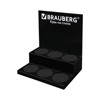 Подставка под ручки и карандаши в тубах BRAUBERG, металл, 6 отделений, 32x30x21 см, 505913 505913