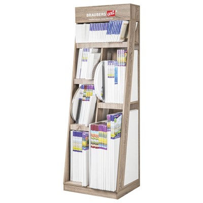 Стойка под холсты напольная BRAUBERG ART, дерево, 180х60х50 см, 505917 505917