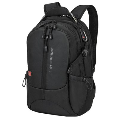 Рюкзак GERMANIUM "S-02" универсальный, с отделением для ноутбука, усиленная ручка, черный, 47х31х16 см, 226948 226948
