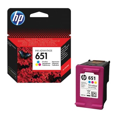 Картридж струйный HP (С2P11AE) Ink Advantage 5575/5645/OfficeJet 202, №651, цветной, оригинальный, ресурс 300 стр., C2P11AE 362255