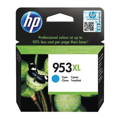 Картридж струйный HP (F6U16AE) Officejet Pro 8710/8210, №953XL, голубой, увеличенный ресурс 1600 стр., оригинальный 362290