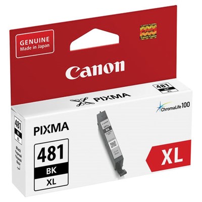 Картридж струйный CANON (CLI-481BK XL) для PIXMA TS704/TS6140, черный, ресурс 3998 страниц, оригинальный, 2047C001 363217