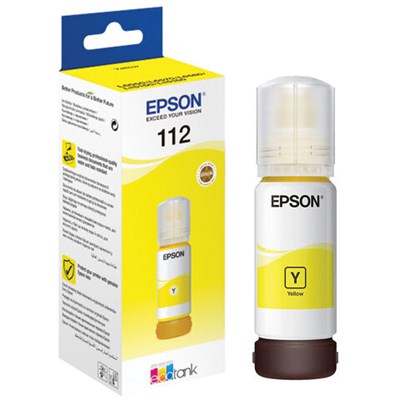 Чернила EPSON 112 (C13T06C44A) для СНПЧ EPSON L11160 /L15150 /L15160 /L6550/L6570, желтые, ОРИГИНАЛЬНЫЕ 363902