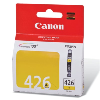 Картридж струйный CANON (CLI-426Y) Pixma MG5140/MG5240/MG6140/MG8140, желтый, оригинальный, 446 стр., 4559B001 360865