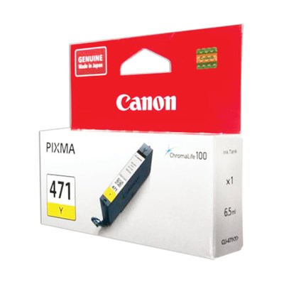 Картридж струйный CANON (CLI-471Y) PIXMA MG5740/MG6840/MG7740, желтый, оригинальный, ресурс, 323 стр., 0403C001 362264