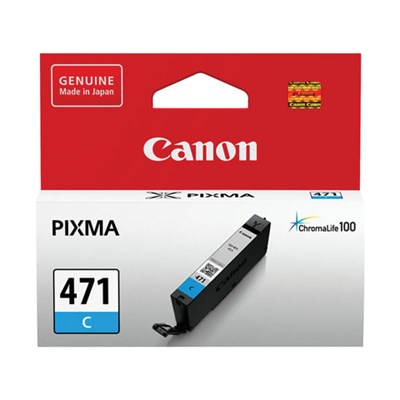 Картридж струйный CANON (CLI-471С) PIXMA MG5740/MG6840/MG7740, голубой, оригинальный, ресурс 311 стр., 0401C001 362262