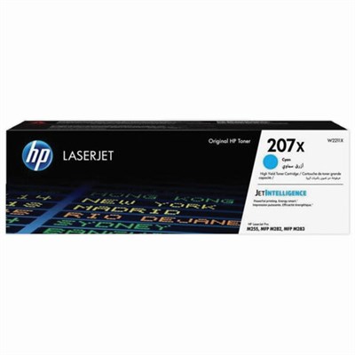 Картридж лазерный HP (W2211X) Color LJ M282/M283/M255, №207X, голубой, оригинальный, ресурс 2450 страниц 363549