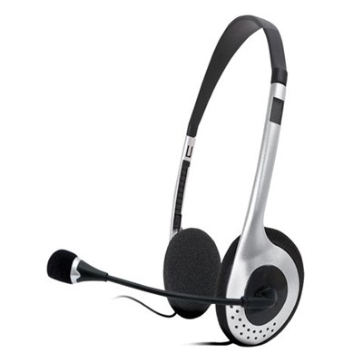 Наушники с микрофоном (гарнитура) SVEN AP-010MV, проводные, 2 м, с оголовьем, черные, SV-0410010MV 512970