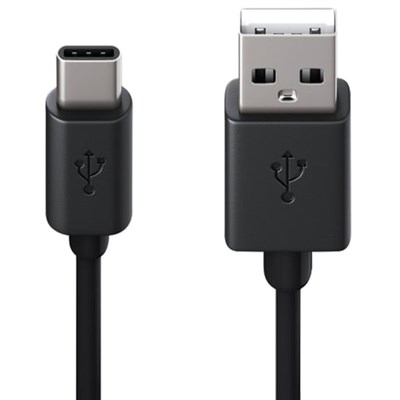 Кабель USB 2.0 AM-TypeC, 1 м, RED LINE, для подключения портативных устройств и периферии, черный, УТ000010553 512610