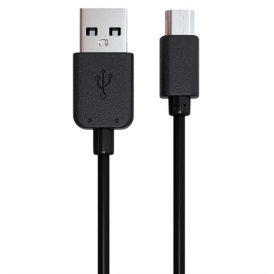 Кабель USB-micro USB 2.0, 1 м, RED LINE, для подключения портативных устройств и периферии, черный, УТ000002814 512608