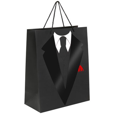 Пакет подарочный (1 штука) 26x13x32 см, ЗОЛОТАЯ СКАЗКА "Especially For Men", выборочный лак, 608244 608244