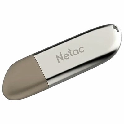 Флеш-диск 64 GB NETAC U352, USB 2.0, металлический корпус, серебристый, NT03U352N-064G-20PN 513697