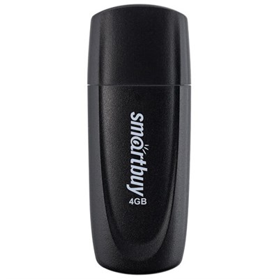 Флеш-диск 4 GB SMARTBUY Scout USB 2.0, черный, SB004GB2SCK 513756
