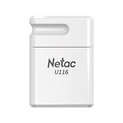 Флеш-диск 16 GB NETAC U116, USB 2.0, белый, NT03U116N-016G-20WH 513692