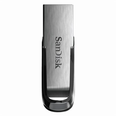 Флеш-диск 32 GB, SANDISK Ultra Flair, USB 3.0, металлический корпус, серебристый/черный, SDCZ73-032G-G46 512218