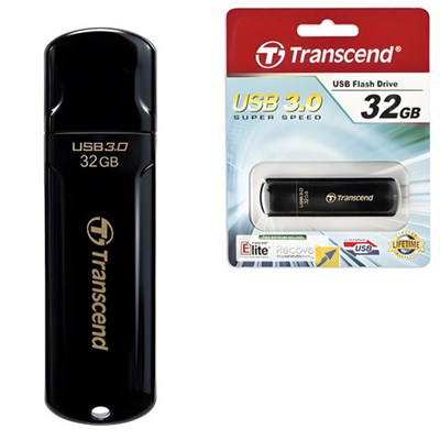 Флеш-диск 32 GB, TRANSCEND Jetflash 700, USB 3.0, черный, TS32GJF700 510547