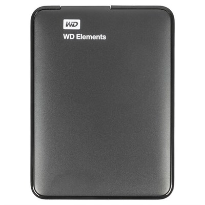 Внешний жесткий диск WD Elements Portable 1TB, 2.5", USB 3.0, черный, WDBUZG0010BBK-WESN 513598