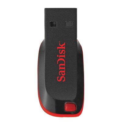 Флеш-диск 16 GB, SANDISK Cruzer Blade, USB 2.0, черный, SDCZ50-016G-B35 511579