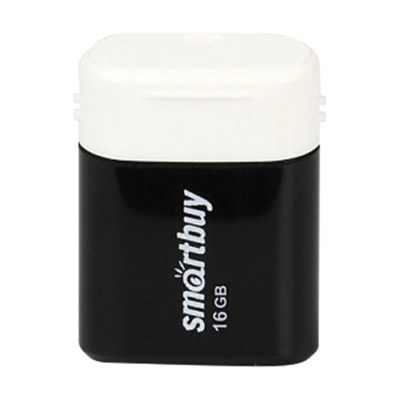 Флеш-диск 16 GB, SMARTBUY Lara, USB 2.0, черный, SB16GBLARA-K 512797