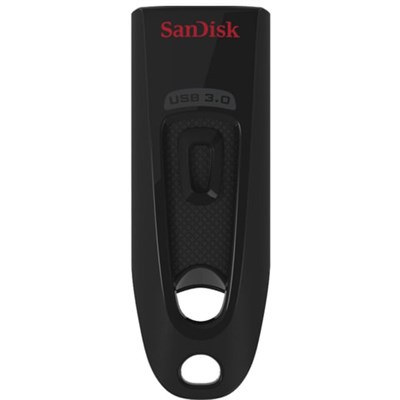 Флеш-диск 128 GB, SANDISK Cruzer Ultra, USB 3.0, черный, SDCZ48-128G-U46 512231