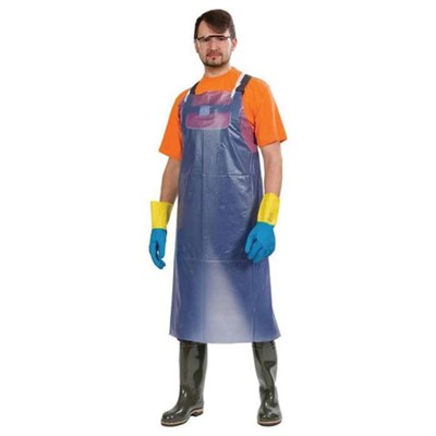 Фартук защитный ПВХ, КЩС, К50/Щ50, облегченный, размер 86 х 112 см, синий, ЩИТ-1 ЭКО, ФАР002 608558