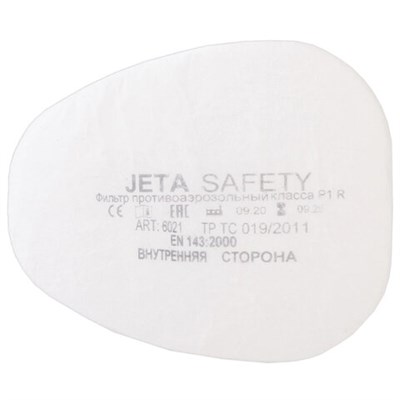 Фильтр противоаэрозольный (предфильтр) Jeta Safety 6021, комплект 4 штуки, класс P1 R 610904