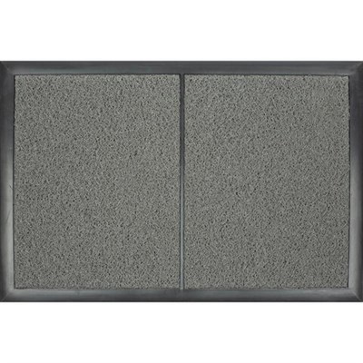 Коврик дезинфекционный двойной (Дезковрик "ХАССП-Контроль") 65х95 см, толщина 1,8 см, серый 608460