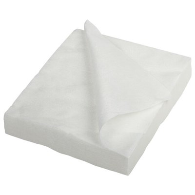 Салфетка одноразовая белая 20х20 см, КОМПЛЕКТ 100 шт., спанлейс, 40 г/м2, ЧИСТОВЬЕ, 00-144 630229