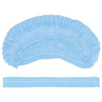 Шапочка "Шарлотта" голубая КОМПЛЕКТ 50 шт. спанбонд 15 г/м2, ЧИСТОВЬЕ, 603-204 630232