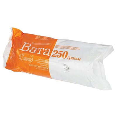 Вата гигиеническая нестерильная ЕМЕЛЬЯНЪ САВОСТИНЪ 250 г 630578