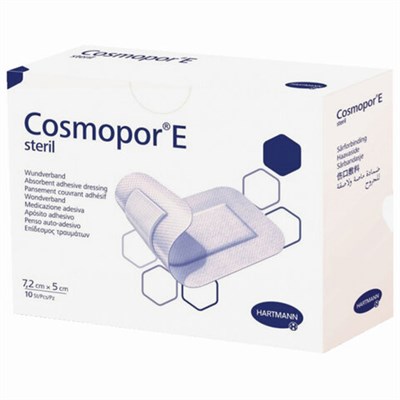 Пластырь-повязка COSMOPOR E STERIL, комплект 10 шт., нетканая основа, 7,2х5 см, 900891 630929