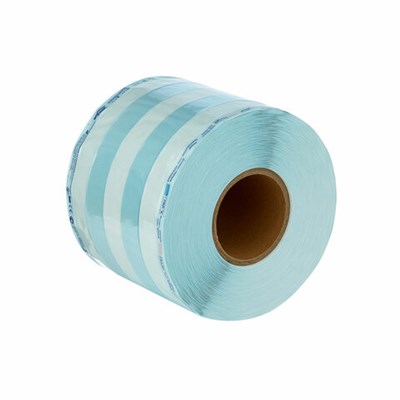 Рулон комбинированный со складкой 150 мм х 55 мм х 100 м EUROTYPE, для ПАРОВОЙ/ГАЗОВОЙ стерилизации 631217