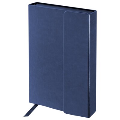 Ежедневник недатированный А5 (148х218 мм) GALANT "Magnetic", кожзам, магнитный клапан, 160 л., синий, 111879 111879