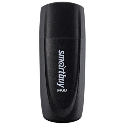 Флеш-диск 64 GB SMARTBUY Scout, USB 2.0, черный, SB064GB2SCK 513770