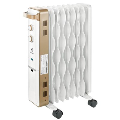 Обогреватель масляный ELECTROLUX EOH/M-9209, 2000 Вт, 9 секций, белый/золотистый, НС-1100763 453482