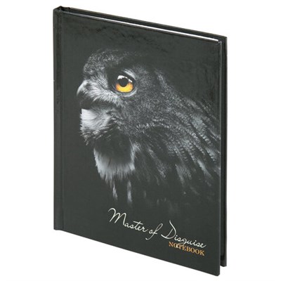 Блокнот МАЛЫЙ ФОРМАТ (110х147 мм), А6, 80 л., твёрдый, клетка, STAFF, "Сова", 114437 114437