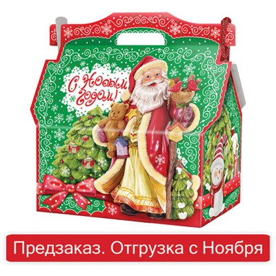 Подарок новогодний "Новогодний Ларец", НАБОР конфет 1000 г, картонная коробка, 323069/МГН027 623061