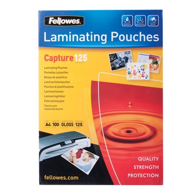 Пленки-заготовки для ламинирования А4, КОМПЛЕКТ 100 шт., 125 мкм, FELLOWES, FS-53074 530005