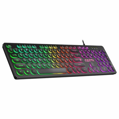 Клавиатура проводная игровая DEFENDER OZOTH GK-106, USB, 104 клавиши, с подсветкой, черная, 45106 513827