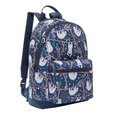 Рюкзак GRIZZLY молодежный, 1 отделение, "Ленивцы", 38x26x12 см, RX-023-7/1 229484