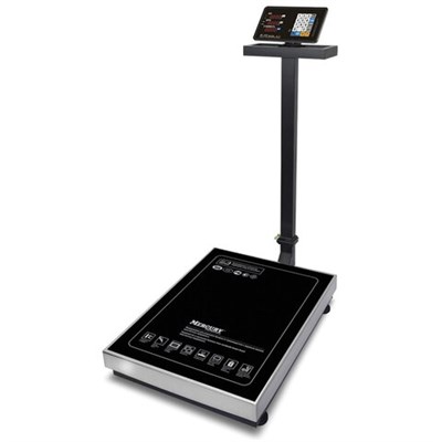 Весы напольные MERTECH M-ER 333ACLP-300.50/100 LED (2-300 кг), дискретность 100 г, платформа 600x800 мм, со стойкой, 3615 290788
